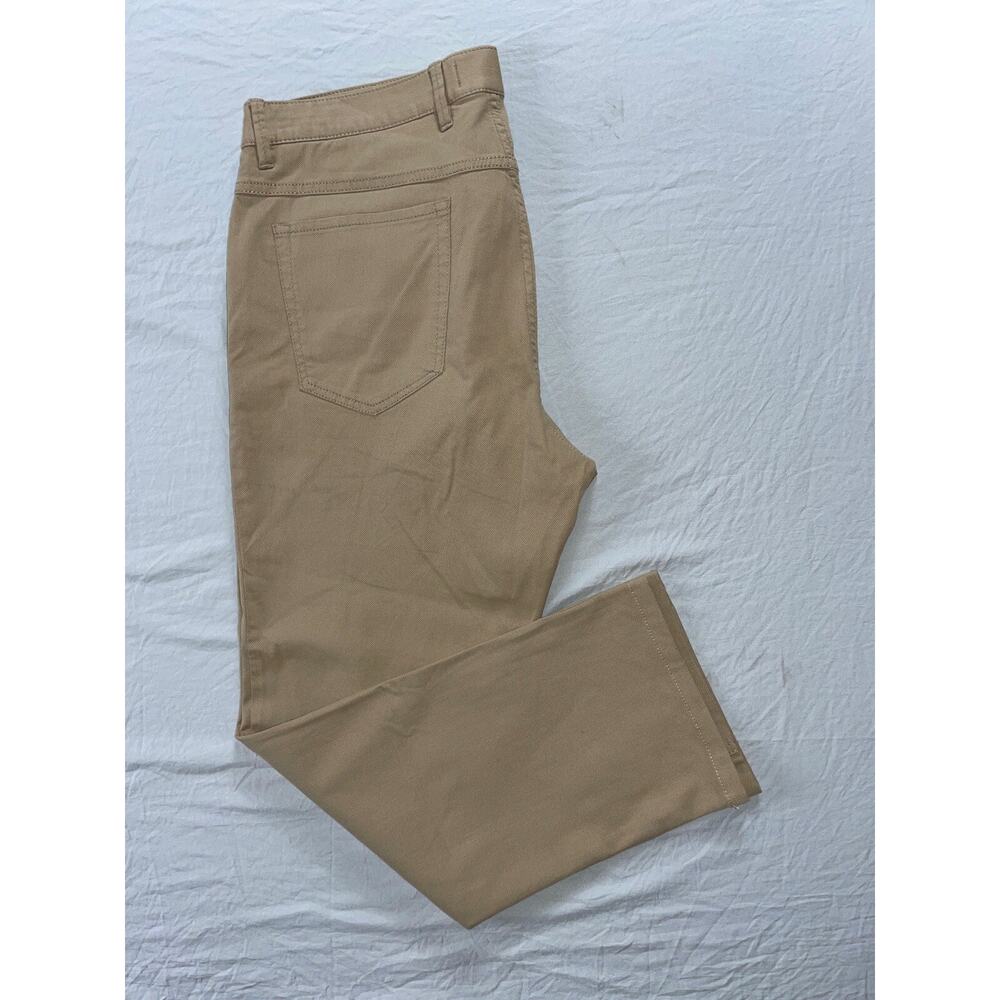 Hiltl 'Dude' Lightweight 5-Pocket Jean Style Pants. Beige Jacquard, Men's 36X28.